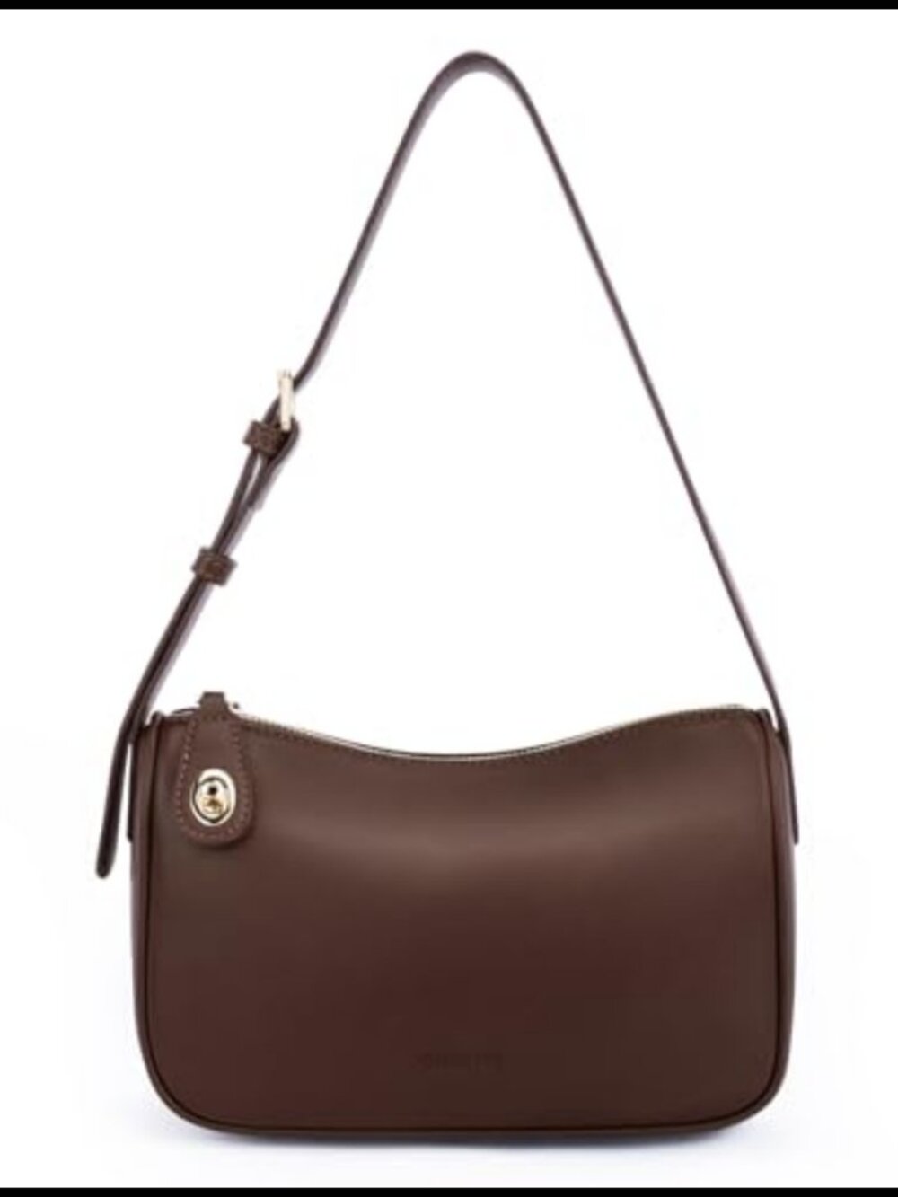 Vegan Leather RFID Anti-Theft Crossbody Shoulder Bag with Turn Lock Zipper